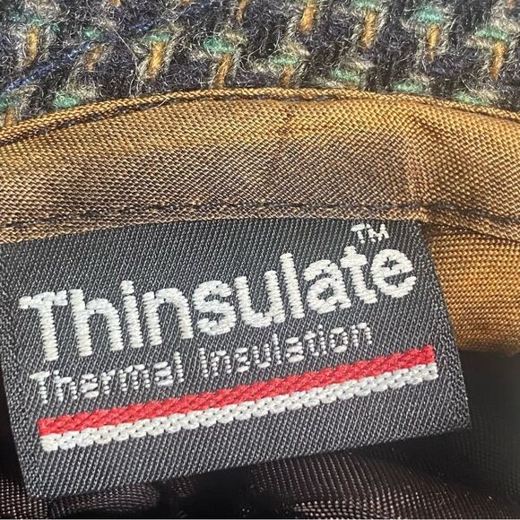 Minnesota Hats Vintage Gray/Black Houndstooth Wool Newsboys Hat W/Earflaps - Picture 3 of 11